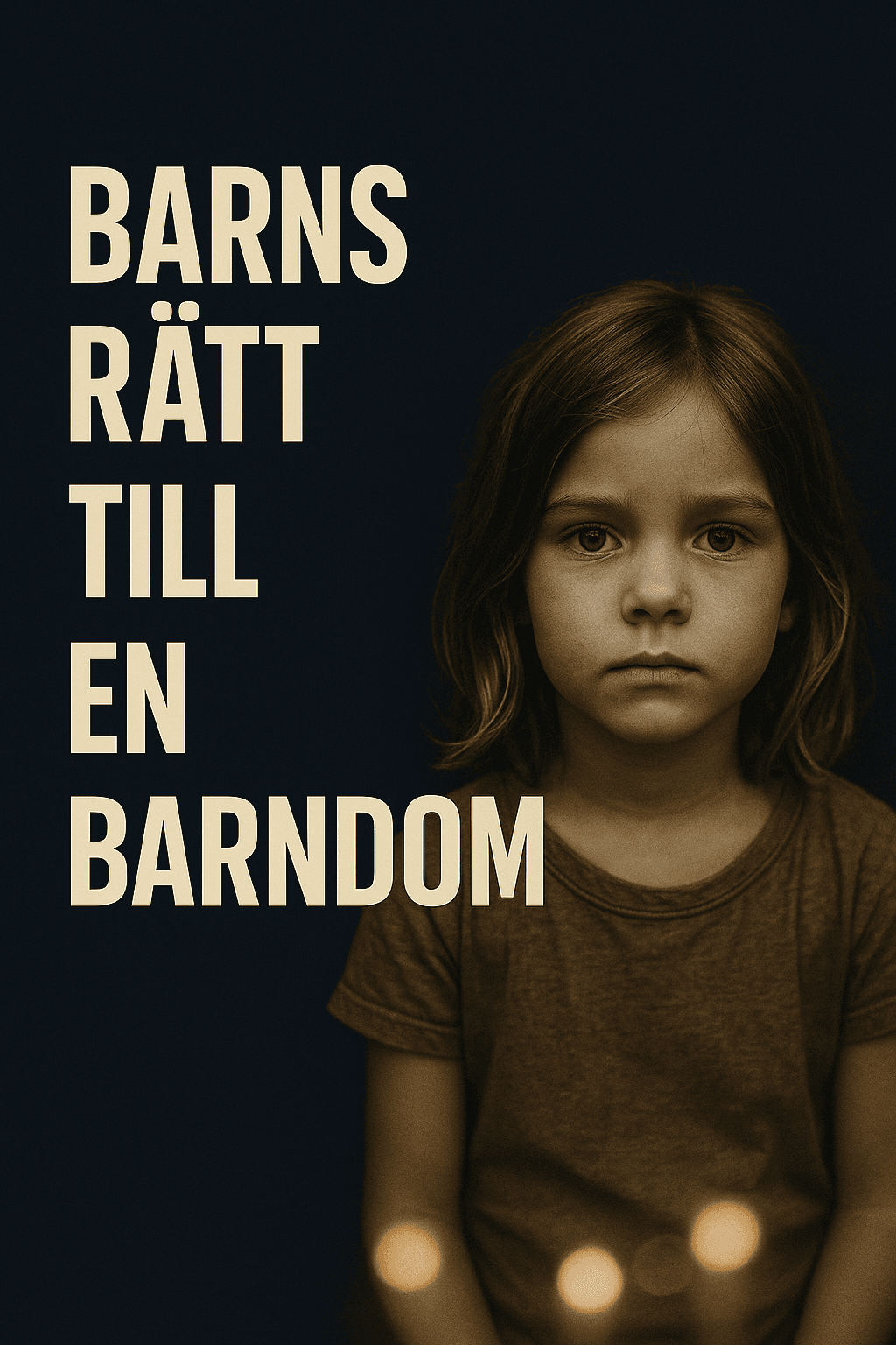 Barns rätt till en barndom - En kraftfull bild som symboliserar barns rättigheter och rätten till en trygg barndom